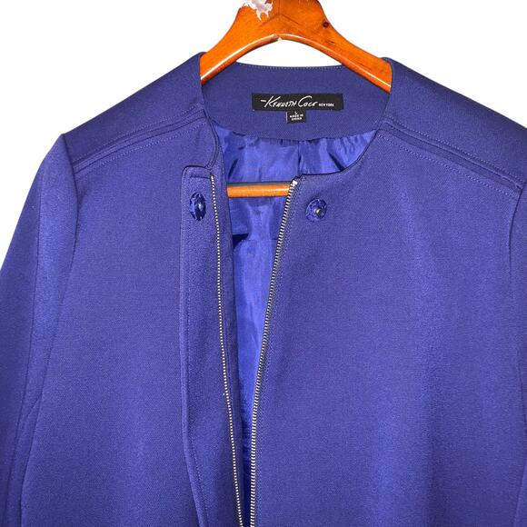 Kenneth Cole blue zip up jacket sz L - Picture 9 of 12